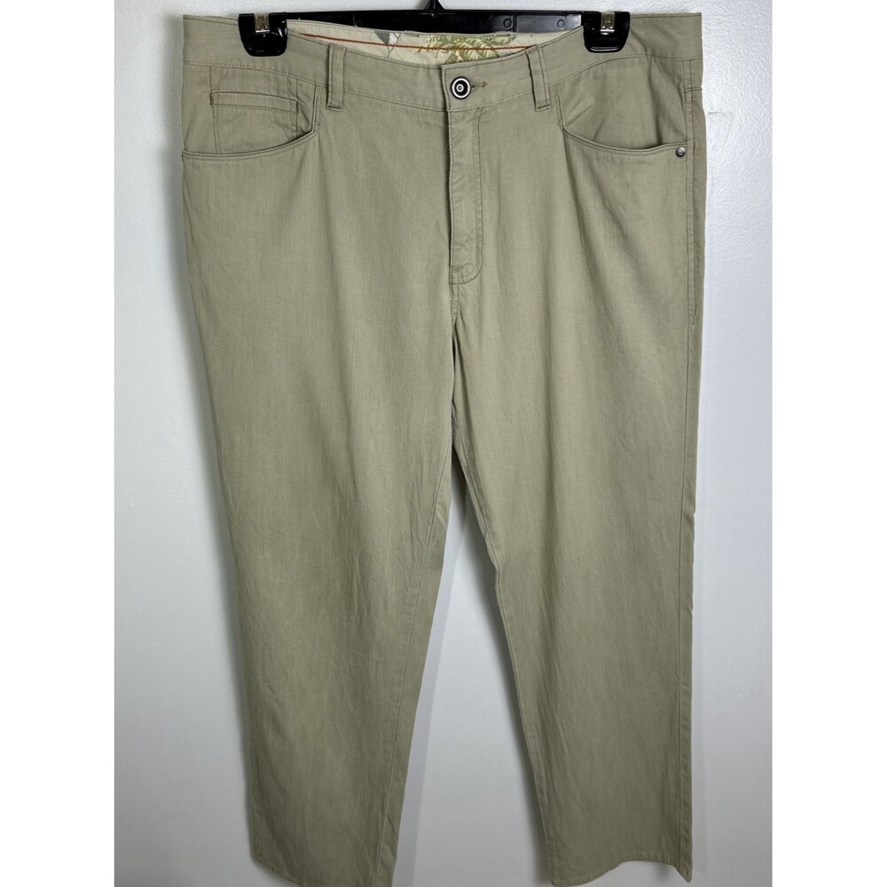 Tommy Bahama Men’s Boracay 5-Pocket Cotton Tencel Blend Pants 36x32 Khaki Beach